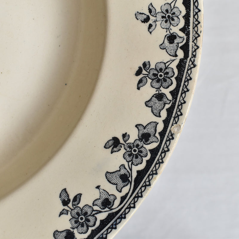 Antique Deep Plate HB&Cie Gagny C