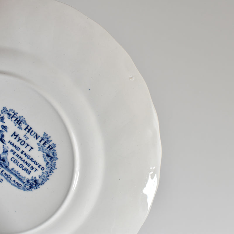 Vintage Dessert Plate Myott The Hunter D