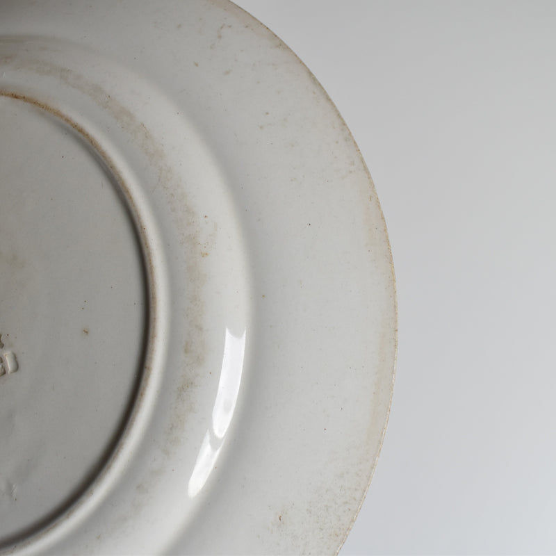 Antique Plate K&G Lunéville Bleuet