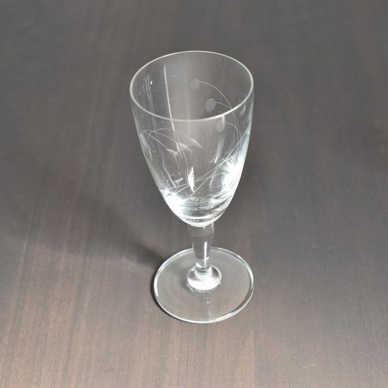 Vintage stemmed glass E