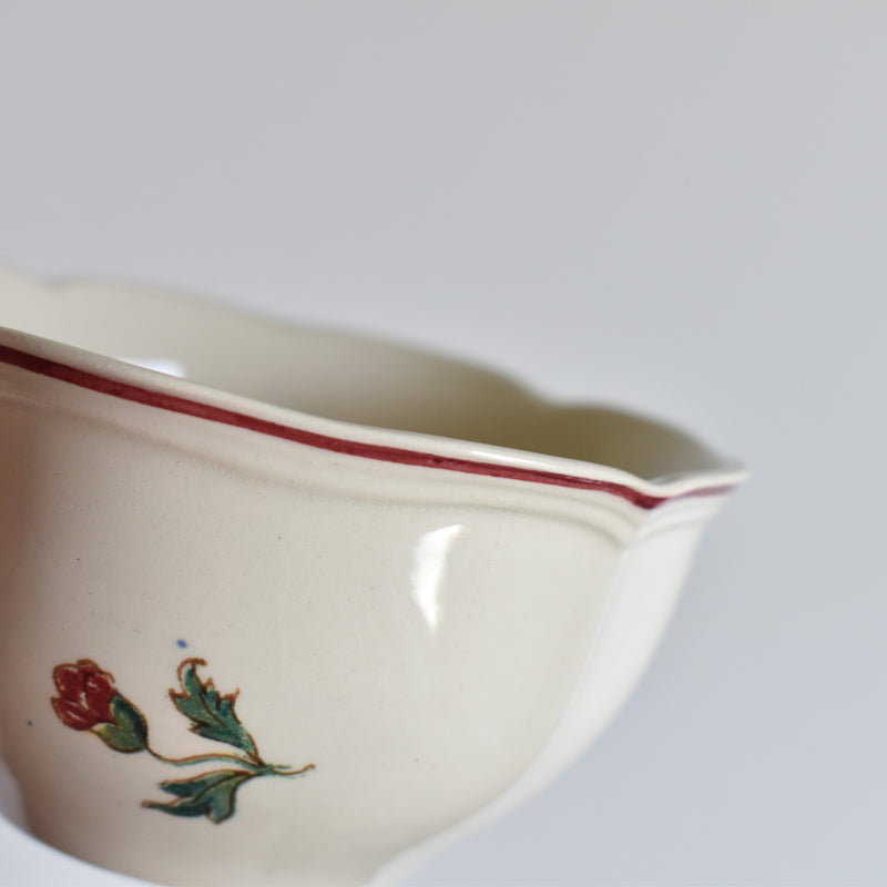 Vintage teacup and saucer, Digoin & Sarreguemines, Agreste A