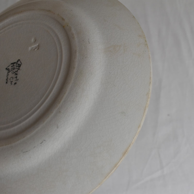 Vintage Dessert Plate HBCM (Creil et Montereau) Bizerte C