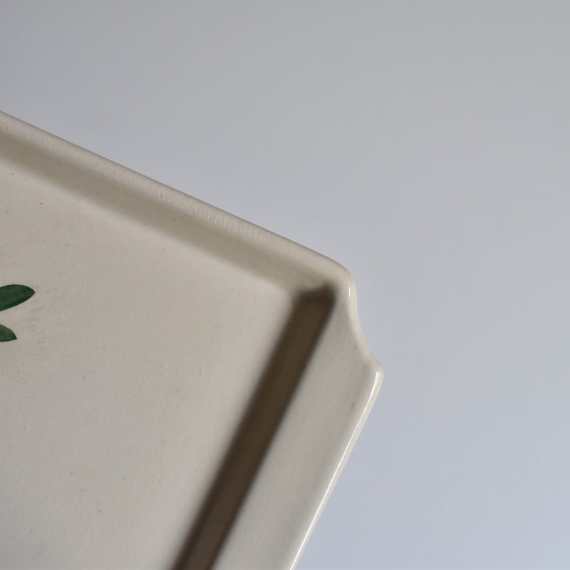 Vintage Rectangular Cake Platter, Digoin & Sarreguemines, Aigueperse