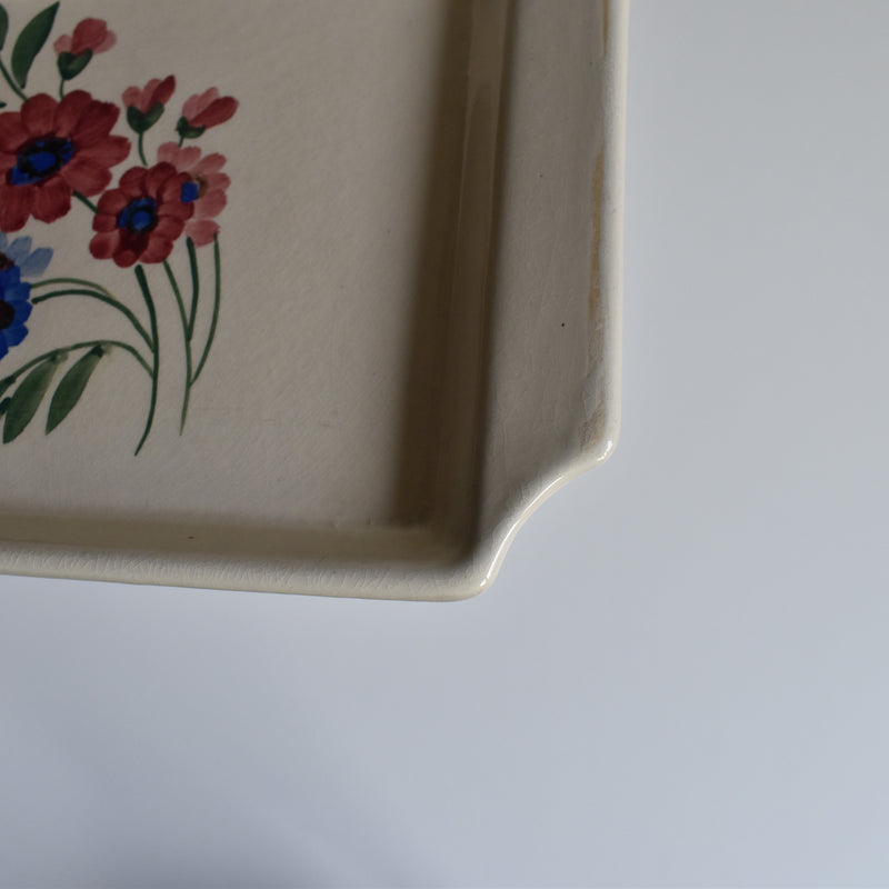 Vintage Rectangular Cake Platter, Digoin & Sarreguemines, Aigueperse