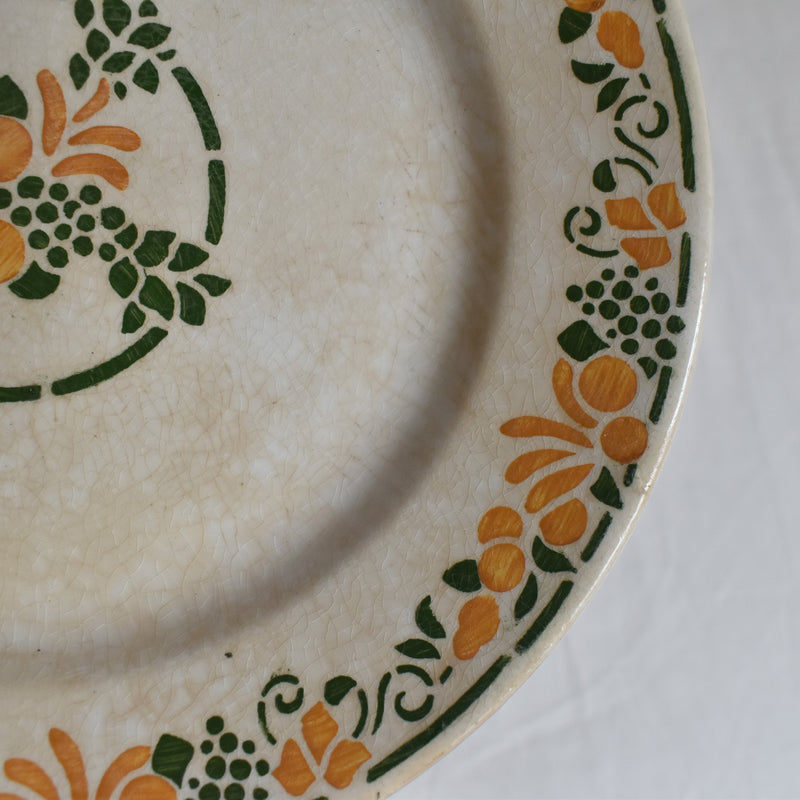 Vintage Dessert Plate HBCM (Creil et Montereau) Bizerte C