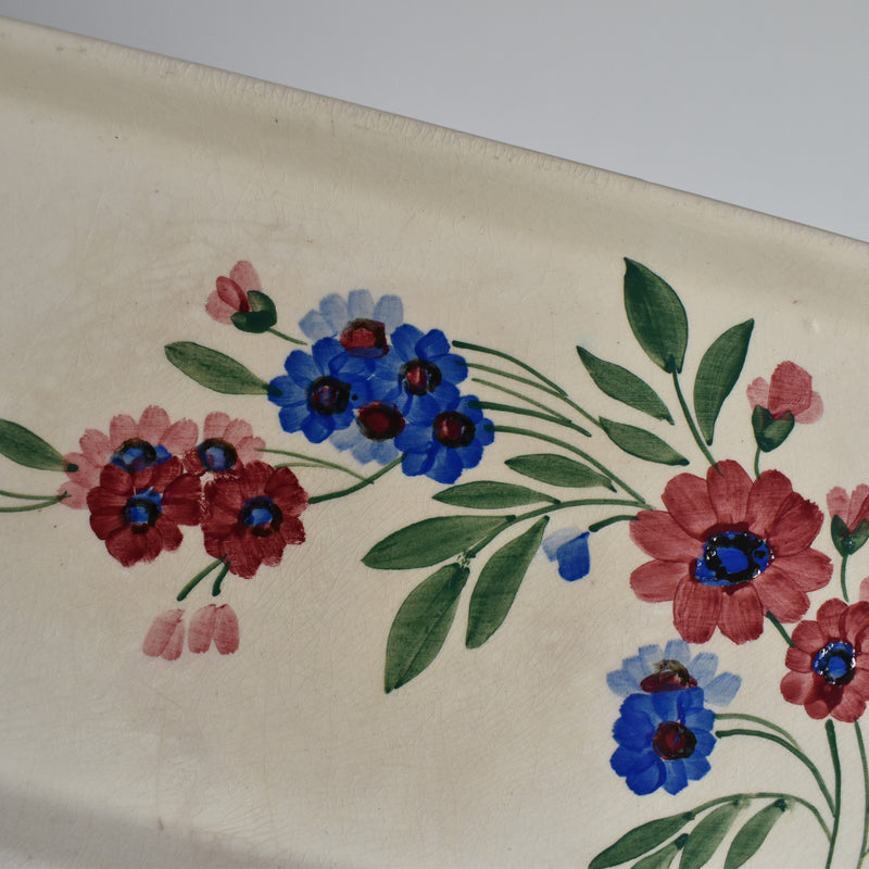 Vintage Rectangular Cake Platter, Digoin & Sarreguemines, Aigueperse
