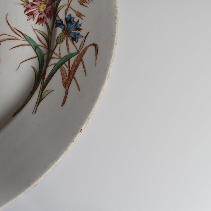 Antique Plate K&G Lunéville Bleuet