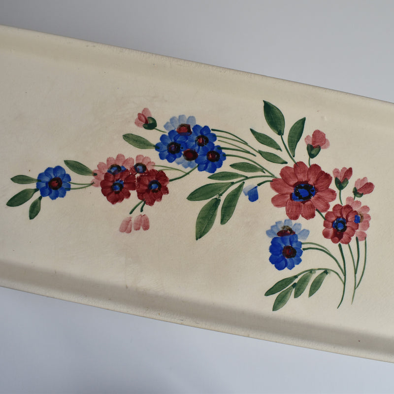 Vintage Rectangular Cake Platter, Digoin & Sarreguemines, Aigueperse