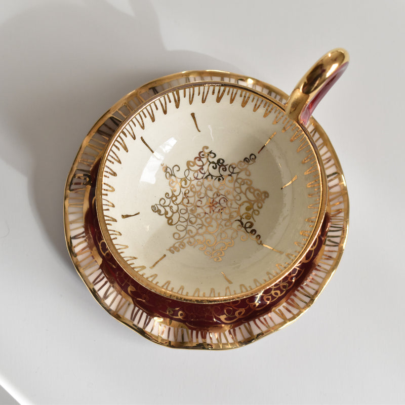 ア.ドラサンヴァル A.Dressinval コーヒーカップ＆ソーサー Red A