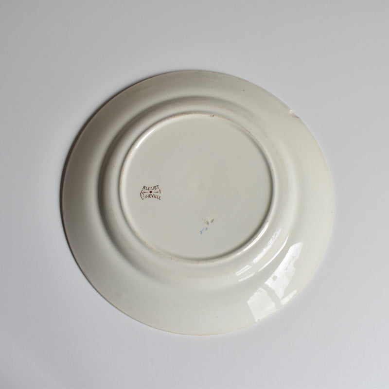 Antique Dessert Plate K&G Luneville Bleuet