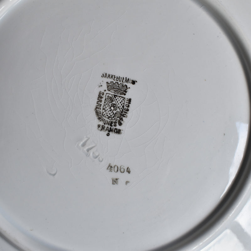 Antique Tart Dish, Sarreguemines 4064