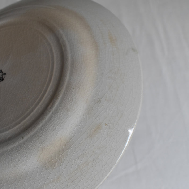 Vintage Dessert Plate HBCM (Creil et Montereau) Bizerte D
