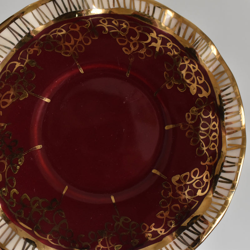 ア.ドラサンヴァル A.Dressinval コーヒーカップ＆ソーサー Red A