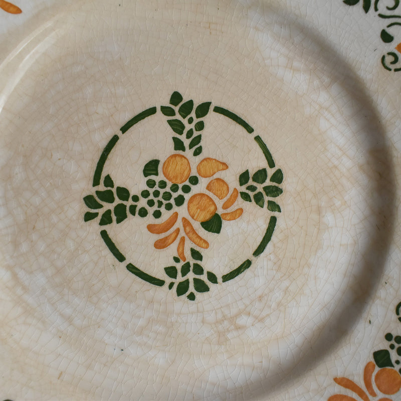 Vintage Dessert Plate HBCM (Creil et Montereau) Bizerte D