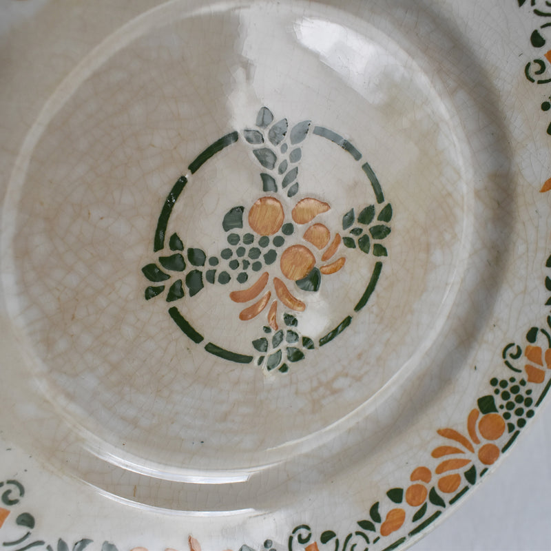 Vintage Dessert Plate HBCM (Creil et Montereau) Bizerte D