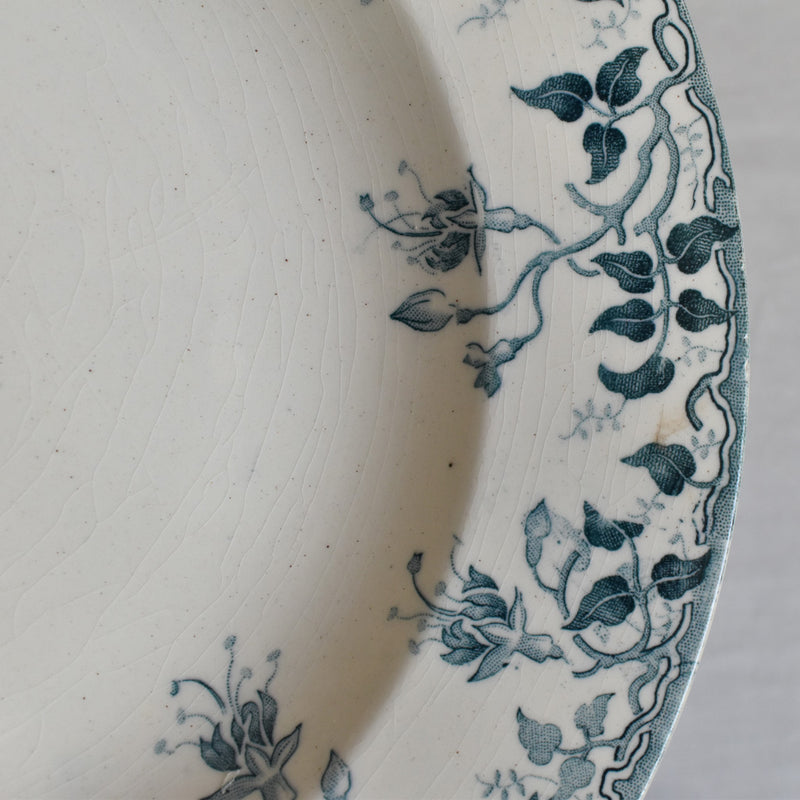 Antique Deep Plate E.Bourgeois B