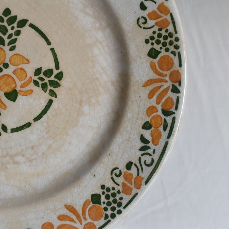 Vintage Dessert Plate HBCM (Creil et Montereau) Bizerte D