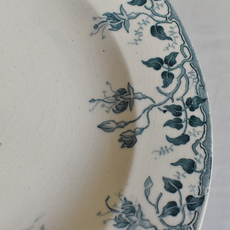 Antique Deep Plate E.Bourgeois B
