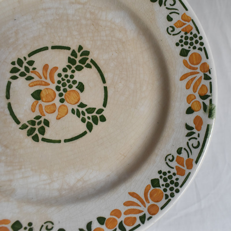 Vintage Dessert Plate HBCM (Creil et Montereau) Bizerte D