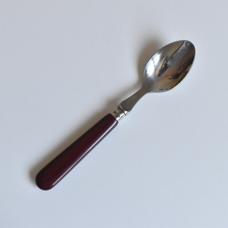Vintage Barbotine Jam Pot with Spoon, Digoin & Sarreguemines, Mirabelle
