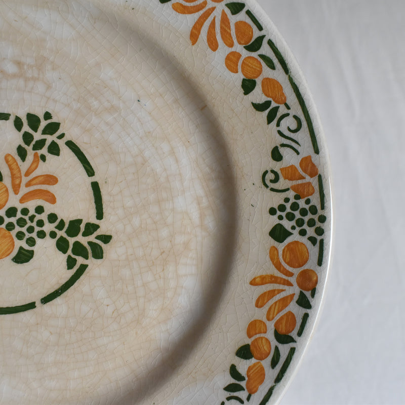 Vintage Dessert Plate HBCM (Creil et Montereau) Bizerte D