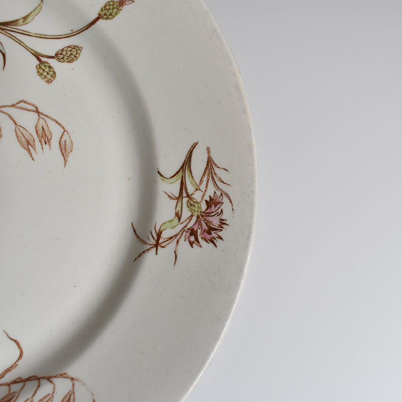 Antique Dessert Plate K&G Luneville Bleuet