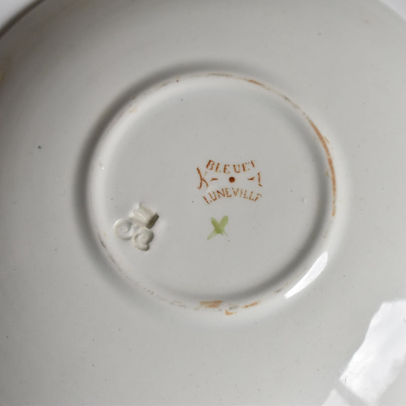 Antique Saucer K&G Lunéville Bleuet