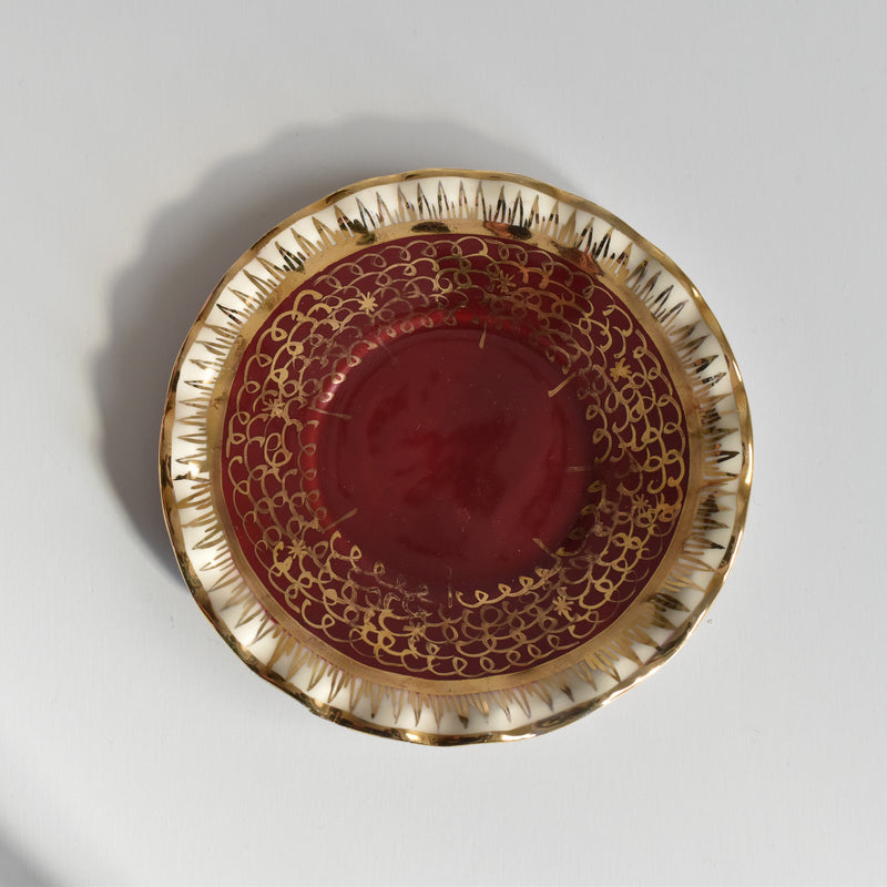 ア.ドラサンヴァル A.Dressinval コーヒーカップ＆ソーサー Red B