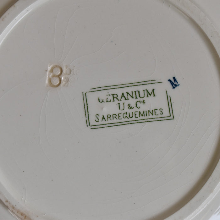 アンティーク　深皿 　U&Cサルグミンヌ 　Geranium(ゼラニウム）B