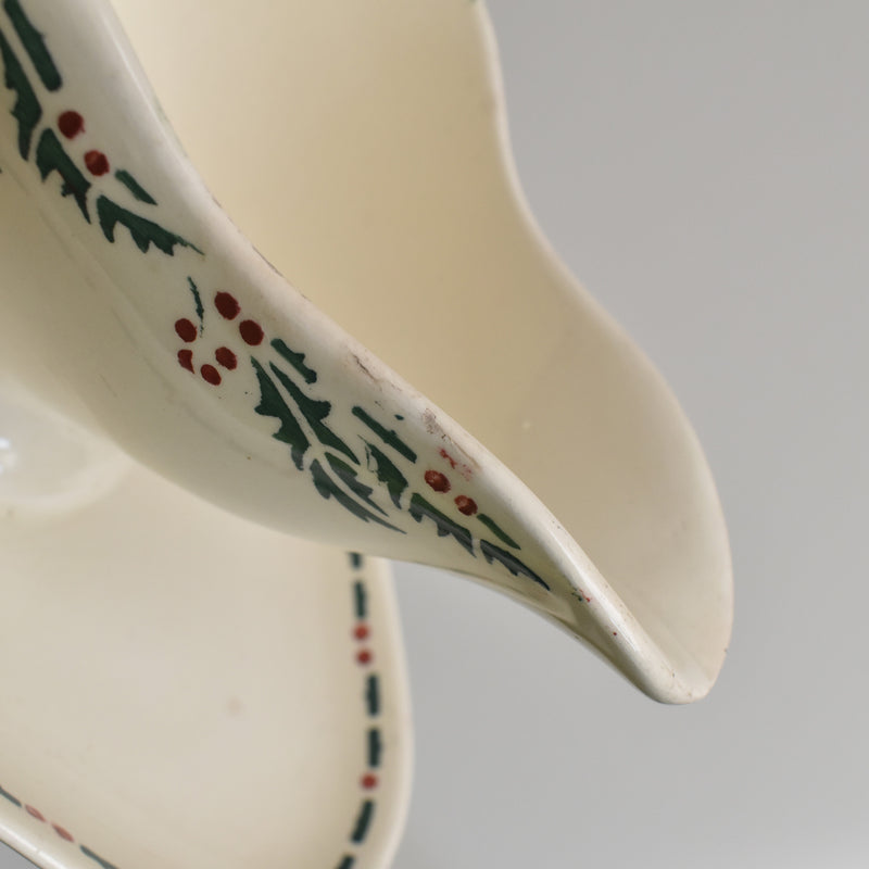 Antique Sauce Boat - Choisy le Roi - Houx (Holly)
