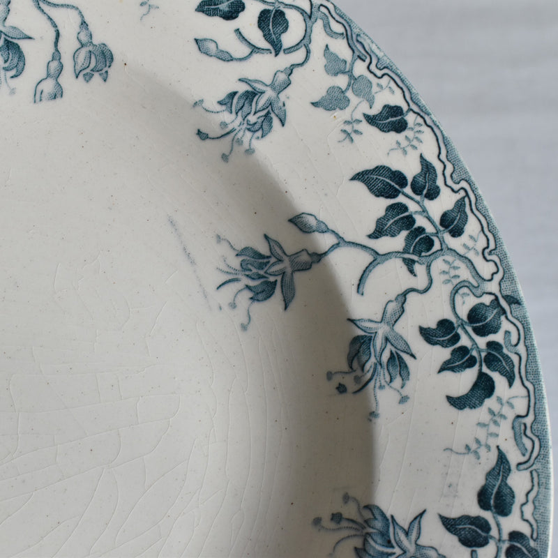 Antique Deep Plate - E. Bourgeois D