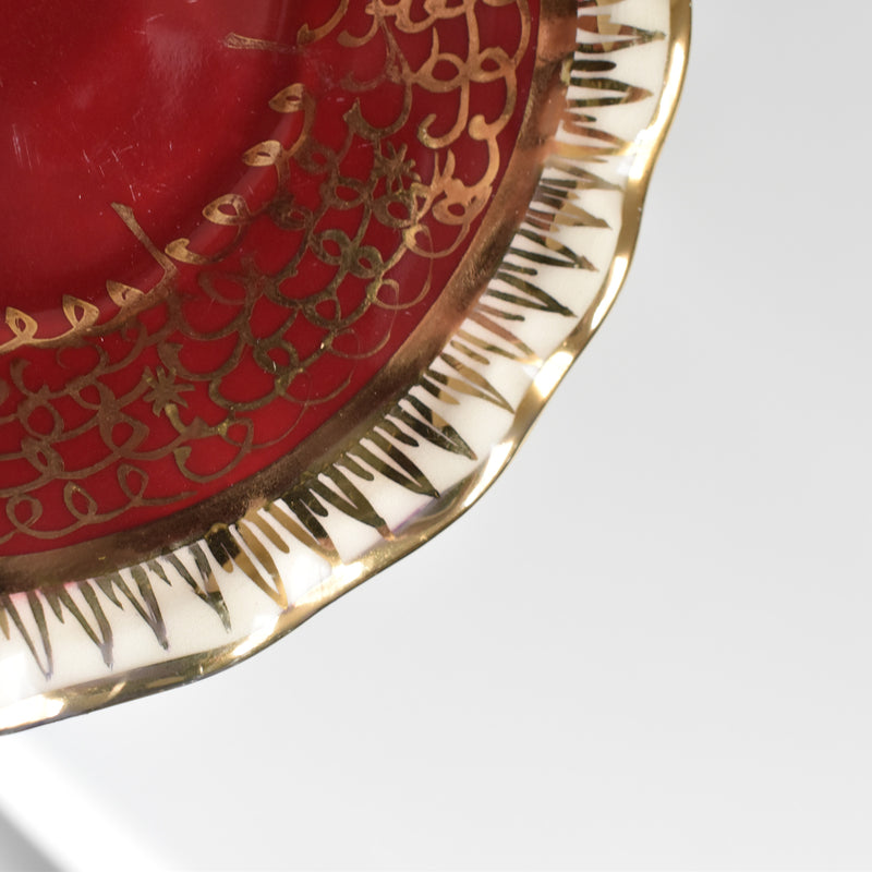 ア.ドラサンヴァル A.Dressinval コーヒーカップ＆ソーサー Red B