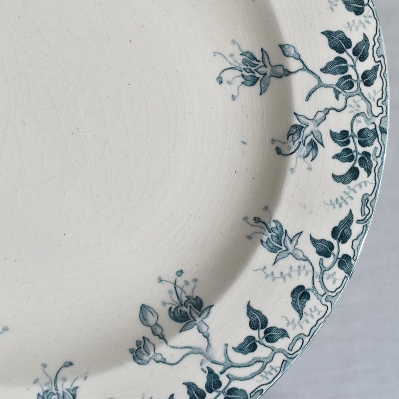 Antique Deep Plate - E. Bourgeois D