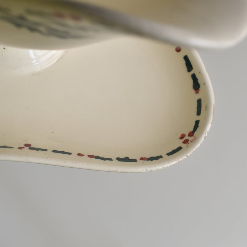 Antique Sauce Boat - Choisy le Roi - Houx (Holly)