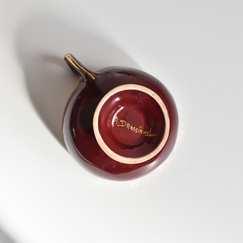 ア.ドラサンヴァル A.Dressinval コーヒーカップ＆ソーサー Red B