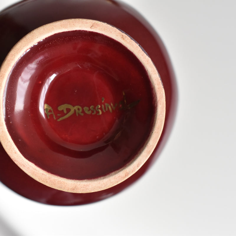 ア.ドラサンヴァル A.Dressinval コーヒーカップ＆ソーサー Red B