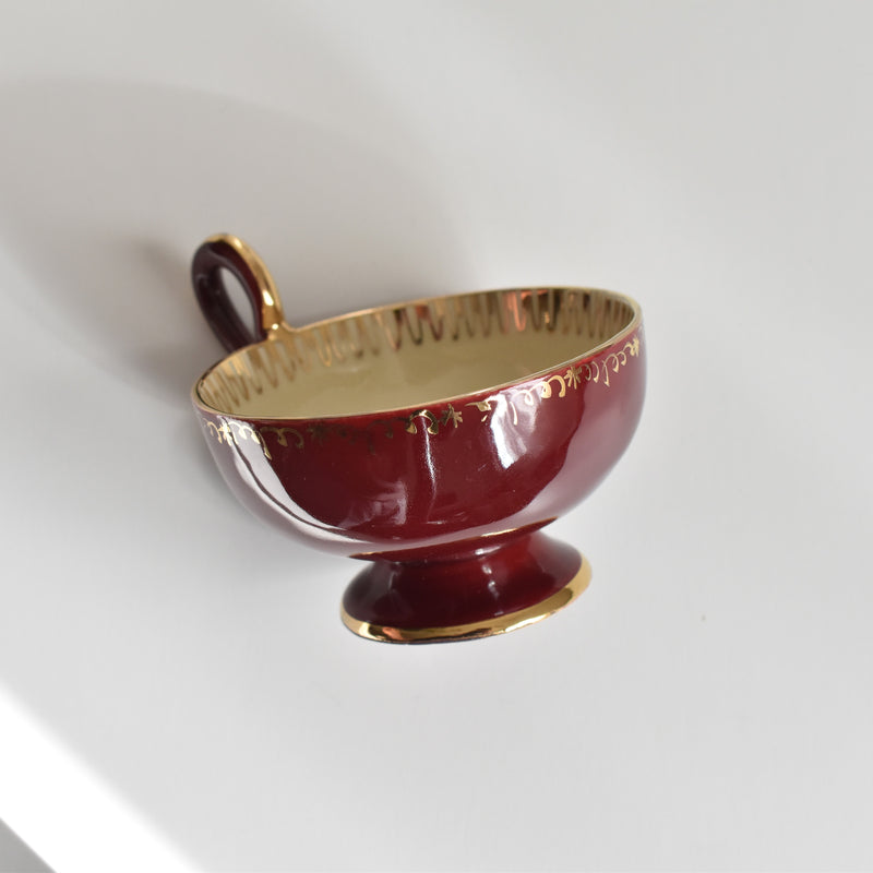 ア.ドラサンヴァル A.Dressinval コーヒーカップ＆ソーサー Red B