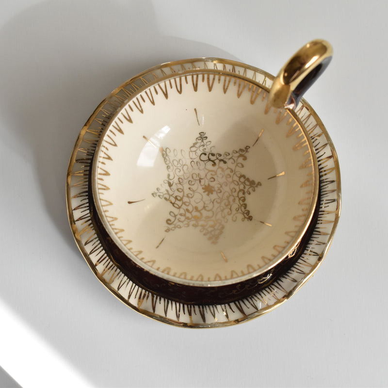 ア.ドラサンヴァル A.Dressinval コーヒーカップ＆ソーサーBrown A