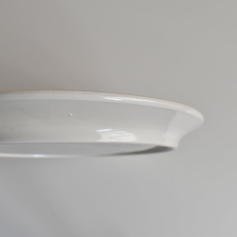 Vintage Fondue Plate Digoin & Sarreguemines White A