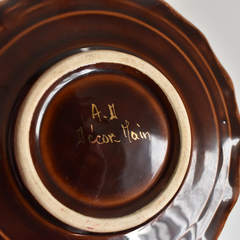 ア.ドラサンヴァル A.Dressinval コーヒーカップ＆ソーサーBrown A