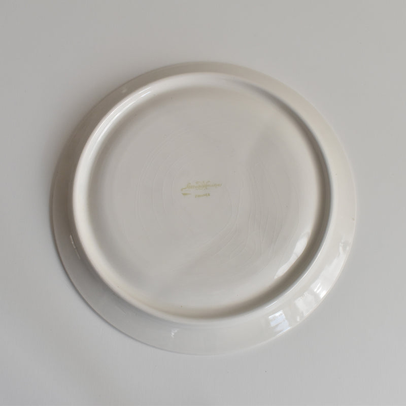 Vintage Fondue Plate Digoin & Sarreguemines White B