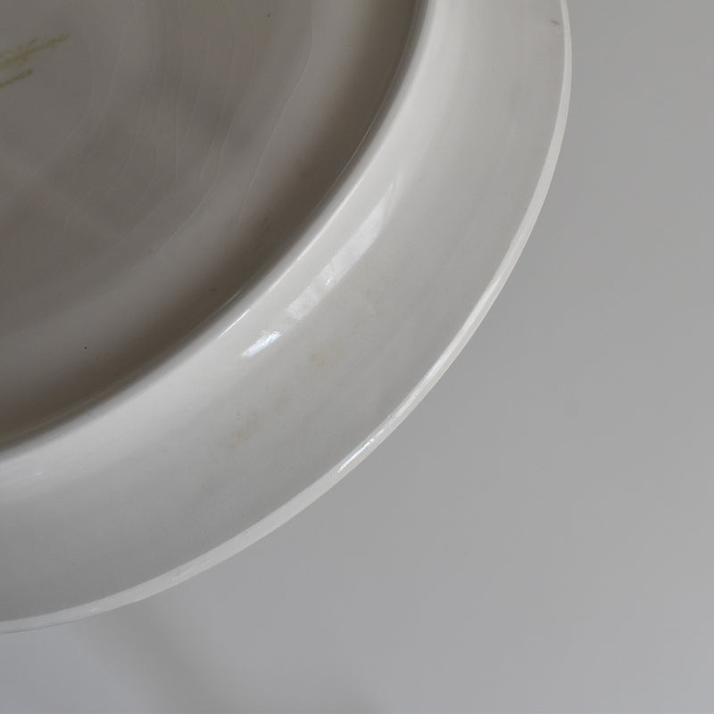 Vintage Fondue Plate Digoin & Sarreguemines White B