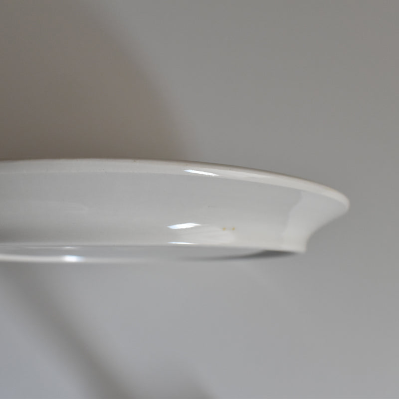 Vintage Fondue Plate Digoin & Sarreguemines White B
