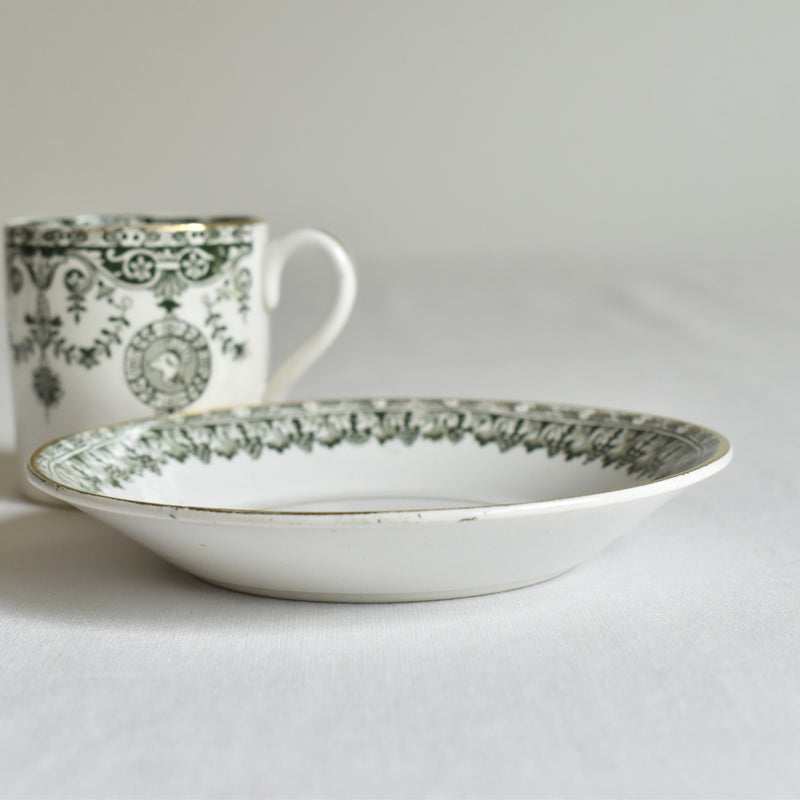 Antique Cup & Saucer Badonviller Empire E
