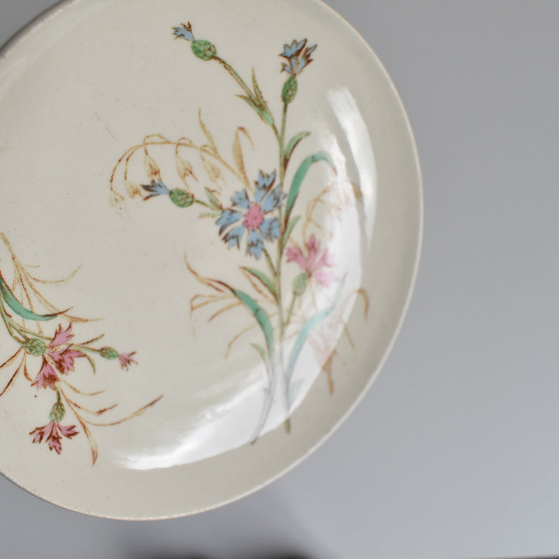 Antique Cup and Saucer K&G Lunéville Bleuet B