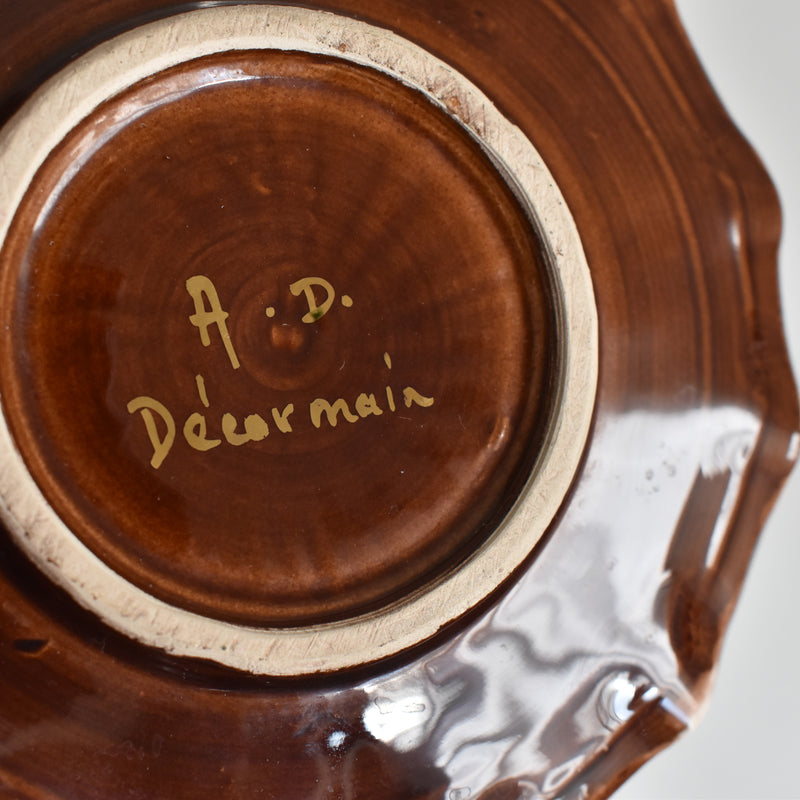 ア.ドラサンヴァル A.Dressinval コーヒーカップ＆ソーサーBrown B