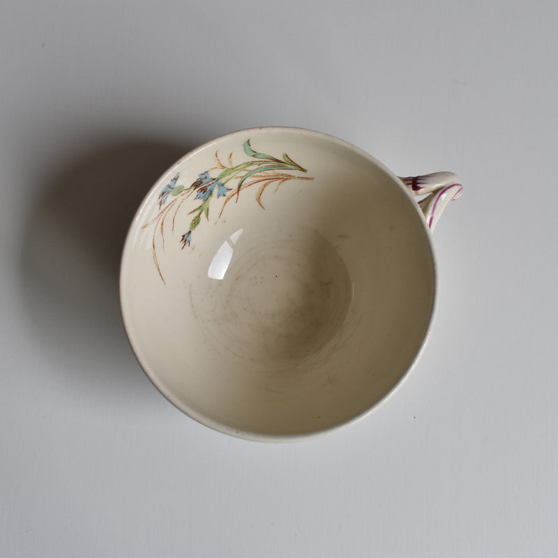 Antique Cup and Saucer K&G Lunéville Bleuet B