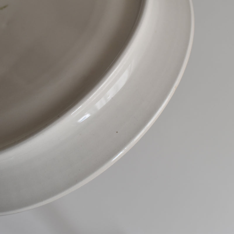 Vintage Fondue Plate Digoin & Sarreguemines White C