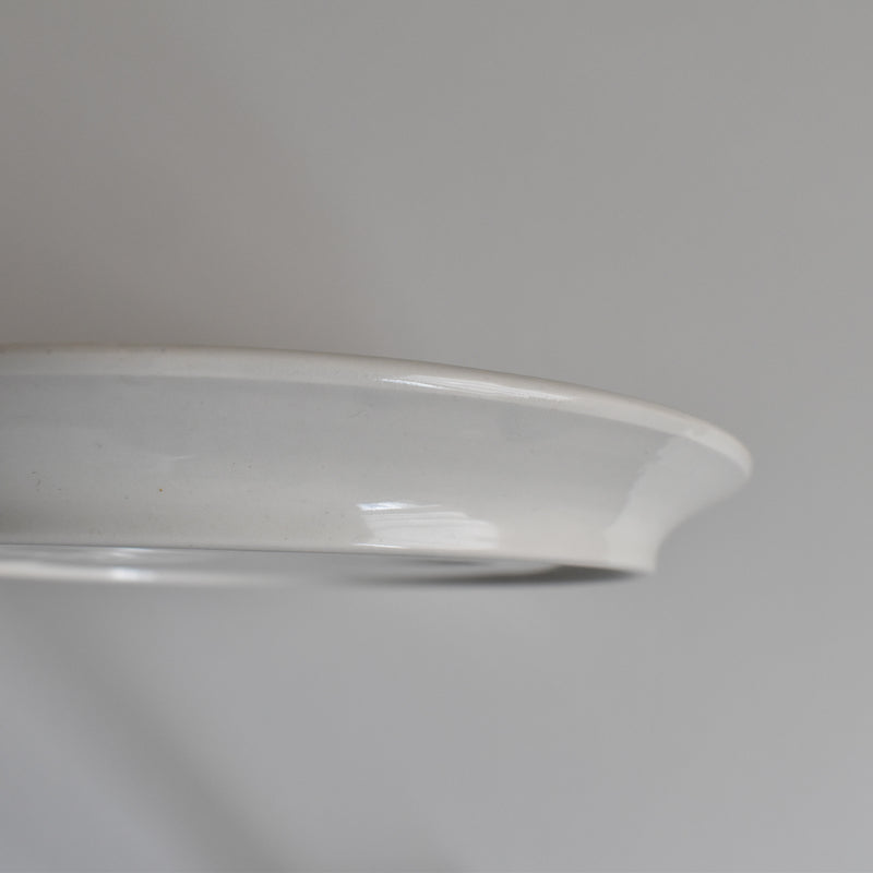 Vintage Fondue Plate Digoin & Sarreguemines White C
