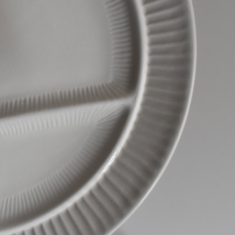 Vintage Fondue Plate Digoin & Sarreguemines White C